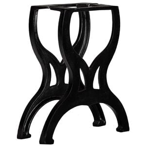 vidaXL Bench Leg | Set of 2 | Black | Cast iron | 37x42x23 cm