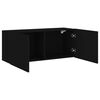 vidaXL TV Cabinet Wall-mounted Black 100x30x41 cm