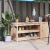 vidaXL Outdoor Kitchen Cabinet 106x55x64 cm Solid Wood Pine