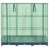 vidaXL Raised Bed with Greenhouse Cover Rattan Look 120x40x123 cm