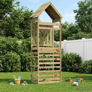 vidaXL Outdoor Play Tower Natural 53 x 85 x 264 cm