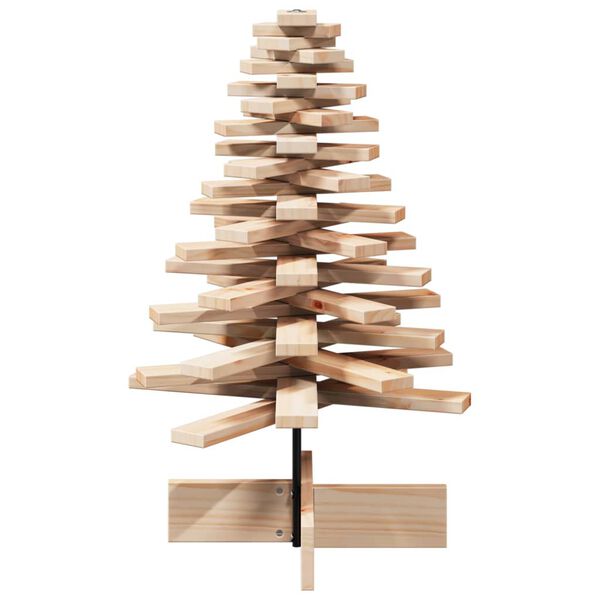 vidaXL Wooden Christmas Tree for Decoration 80 cm Solid Wood Pine