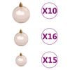 vidaXL Artificial Pre-lit Christmas Tree with Ball Set&Pine Cones 240 cm