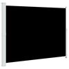 vidaXL Patio Retractable Side Awning 220x314 cm Black