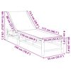 vidaXL Sun Lounger with Cushions 55x199x30 cm Bamboo