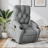 vidaXL Stand up Massage Recliner Chair Light Grey Fabric