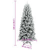 vidaXL Artificial Christmas Tree with Flocked Snow 240 cm PVC&PE
