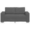 vidaXL Loveseat Sofa Dark Grey 160x77x82 cm Corduroy Fabric