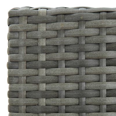 vidaXL 5 Piece Garden Bar Set with Cushions Grey