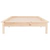 vidaXL LED Bed Frame without Mattress 90x190 cm Single Single Solid Wood