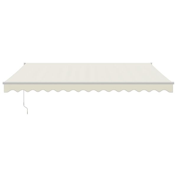 vidaXL Retractable Awning Cream 4x3 m Fabric and Aluminium