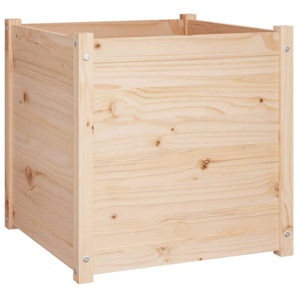 vidaXL Garden Planter 60x60x60 cm Solid Pinewood