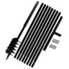 Ground Drill with Handle 120 mm with Extension Tube 9 m Steel