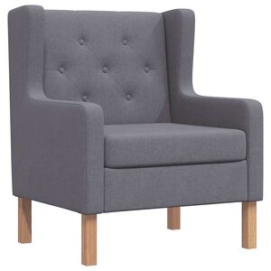 vidaXL Armchair Grey Fabric