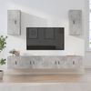 vidaXL 6 Piece TV Cabinet Set Concrete Grey Engineered Wood