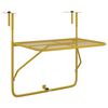 vidaXL Balcony Table Gold 60x40 cm Steel