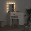 vidaXL Dressing Table 2 pcs White 50 x 41 x 135 cm Engineered wood
