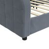vidaXL Day Bed without Mattress Dark Grey 90x190 cm Velvet