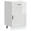 vidaXL Kitchen Base Cabinet Porto High Gloss White Engineered Wood