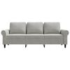 vidaXL 3-Seater Sofa Light Grey 180 cm Velvet