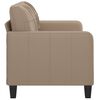 vidaXL 2-Seater Sofa Cappuccino 140 cm Faux Leather