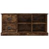 vidaXL TV Cabinet Smoked Oak 102x35.5x47.5 cm Engineered Wood