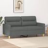 vidaXL 2-Seater Sofa Dark Grey 140 cm Fabric