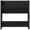 vidaXL Wall Shoe Cabinets 4 pcs Black 60x18x60 cm Engineered Wood