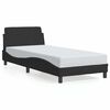 vidaXL Bed Frame with Headboard "Dover" Black 90x190 cm Velvet