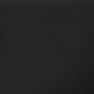 vidaXL Bench with Backrest Black 112x65.5x75 cm Faux Leather