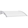 vidaXL Door Canopy Grey 150x100 cm PC