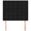 vidaXL Headboard Black 80x5x118/128 cm Fabric