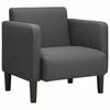 vidaXL Sofa Chair with Armrests Dark Grey 54 cm Corduroy Fabric