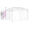 vidaXL Gazebo with Curtains 400x300x265 cm Anthracite