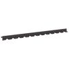 vidaXL Lawn Edging 10 pcs 102 x 4 x 4 cm Steel Black