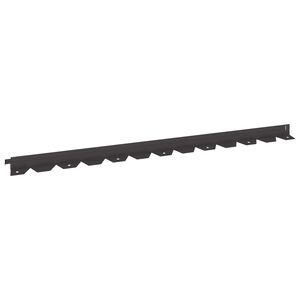 vidaXL Lawn Edging 10 pcs 102 x 4 x 4 cm Steel Black