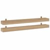 vidaXL Wall Shelves 2 pcs 110x15x4 cm Solid Wood Teak