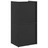 vidaXL Firewood Rack Black 40x30x80 cm Cold-rolled steel