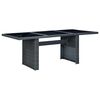 vidaXL Garden Table | Dark Grey and Black