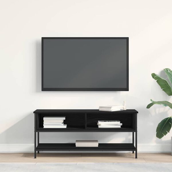 vidaXL TV Cabinet Set Black Oak 100 x 35 x 45 cm Engineered Wood