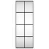 vidaXL Wall Mirror Black 30x80 cm Rectangle Iron