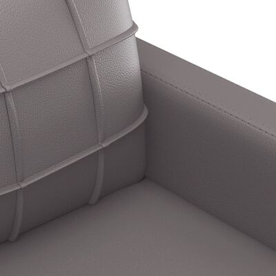 vidaXL 2 Piece Sofa Set with Cushions Grey Faux Leather