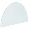 vidaXL Fireplace Glass Plate Transparent 1000 x 600 mm Glass