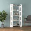 vidaXL Book Cabinet/Room Divider White 80x35x160 cm Solid Wood