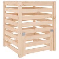 vidaXL Composter 63.5x63.5x77.5 cm Solid Wood Pine