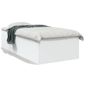 vidaXL Bed Frame without Mattress White 90x190 cm Single
