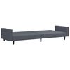 vidaXL 2 Piece Sofa Set Dark Grey Velvet