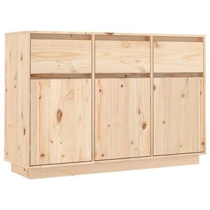 vidaXL Sideboard 110x34x75 cm Solid Wood Pine