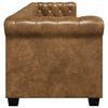 vidaXL Chesterfield 2-Seater and 3-Seater Sofa Set Brown