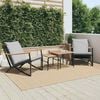 vidaXL Garden Chairs with Cushions 2 pcs Black Steel